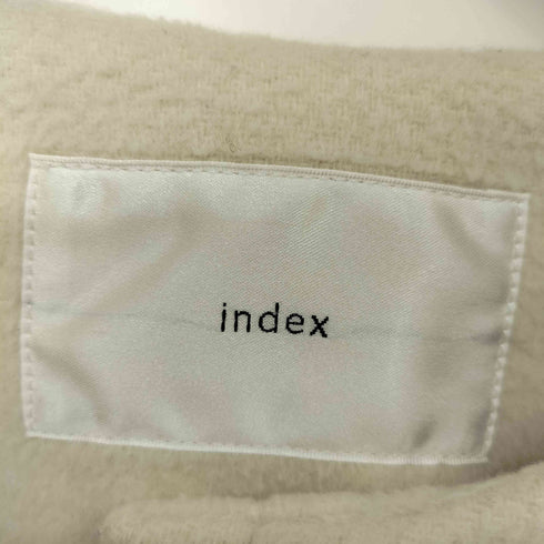 インデックス INDEX 23AW カシミヤ混ノーカラーショートコート レディース JPN:M