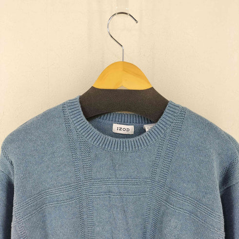 アイゾッド IZOD 香港製 格子 コットンニット メンズ import:XXL