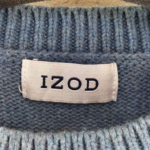 アイゾッド IZOD 香港製 格子 コットンニット メンズ import:XXL