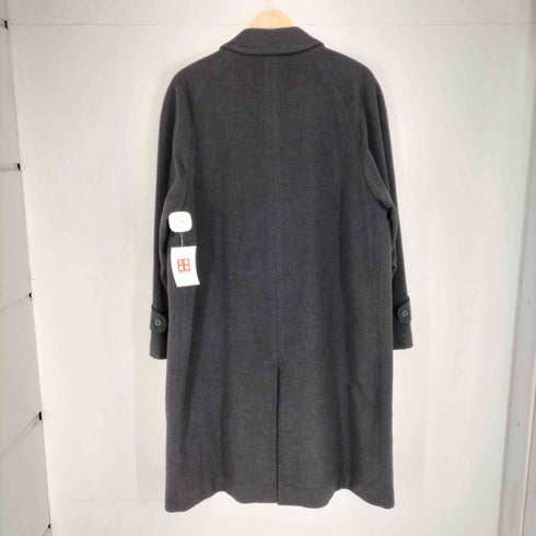 カシミヤ100比翼ステンカラーコート メンズ 170