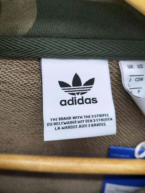 アディダスオリジナルス adidas Originals カモフラージュ柄 ハーフジップ ジャケット Y2K レディース import:L