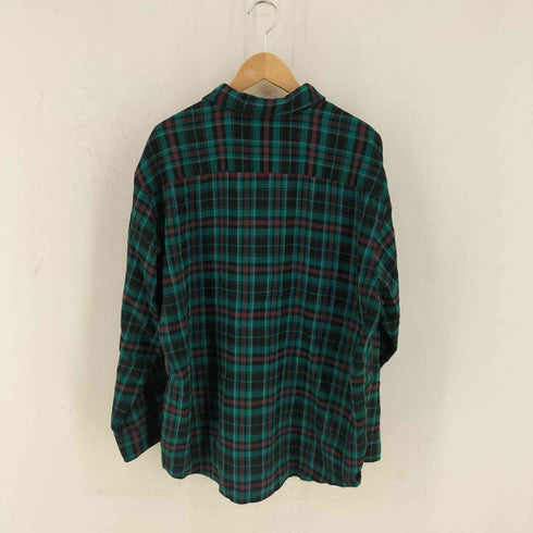 ノースウエストテリトリー NORTHWEST TERRITORY 香港製 チェック 両胸フラップ レギュラーカラーシャツ メンズ import:XL