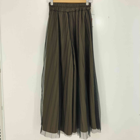 MIELI INVARIANT Tulle Layer Pleat Pants チュールレイヤー プリーツ パンツ レディース FREE