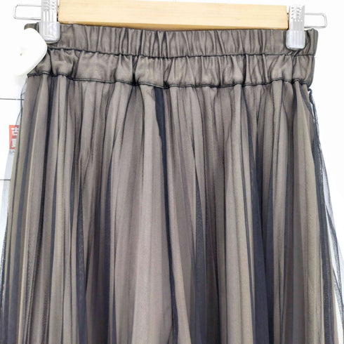 MIELI INVARIANT Tulle Layer Pleat Pants チュールレイヤー プリーツ パンツ レディース FREE