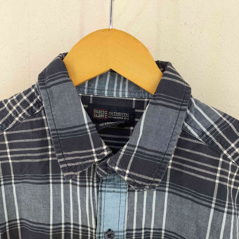 フェイデッドグローリー FADED GLORY チェック レギュラーカラーシャツ メンズ import:M