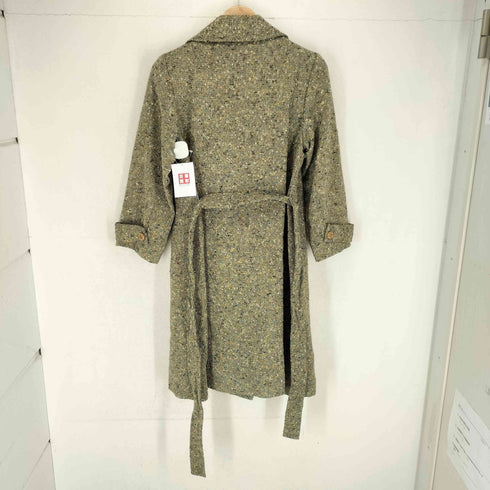 カラーネップ加工トレンチコート レディース