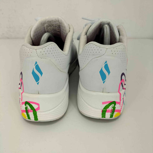 スケッチャーズ SKECHERS UNO-HIGHLIGHT LOVE スニーカー 厚底 ヒールアップ ウェッジソール 総柄 レディース JPN:24.5