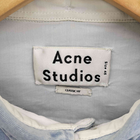 アクネストゥディオズ ACNE STUDIOS Isherwood Button-Down Collar Washed-Denim Shirt イシャーウッド ボタンダウンカラー ウォッシュド デニム シャツ メンズ EUR:46