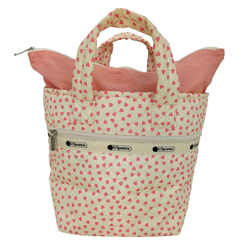 レスポートサック LeSportsac MEDIUM MULTI TOTE ハート柄 キルト トートバッグ レディース