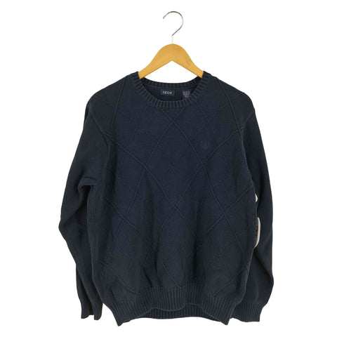 アイゾッド IZOD 格子 コットンニット メンズ import:L