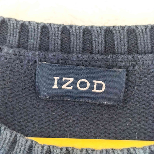 アイゾッド IZOD 格子 コットンニット メンズ import:L