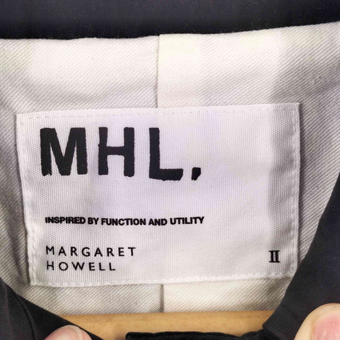 エムエイチエル MHL. ベーシックロングステンカラーコート レディース 2