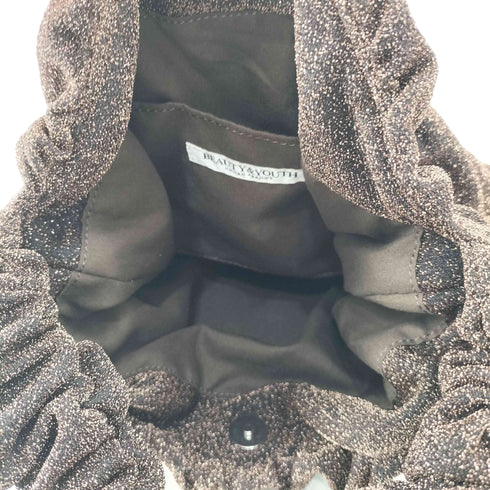 ビューティーアンドユースユナイテッドアローズ BEAUTY & YOUTH UNITED ARROWS ラメ ギャザー ワンショルダーバッグ レディース