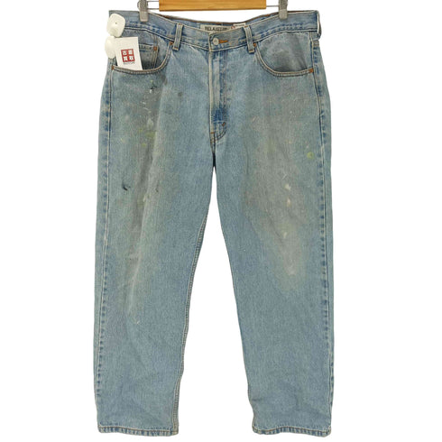 リーバイス Levis 00S RELAXED FIT ボタン裏249刻印 550 リラックスフイット ヴィンテージ ウオッシュ 汚れ加工 バギー デニムパンツ 極太 メンズ W38L30