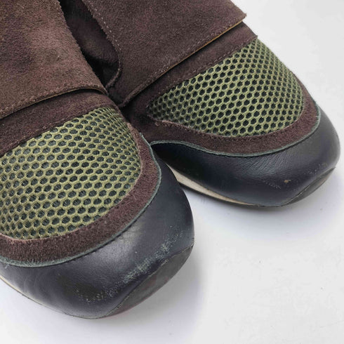 ハイドロゲン HYDROGEN イタリア製 レザー スウェード メッシュ 異素材切替 ダブルモンク ストラップ スニーカー Y2K メンズ EUR:41