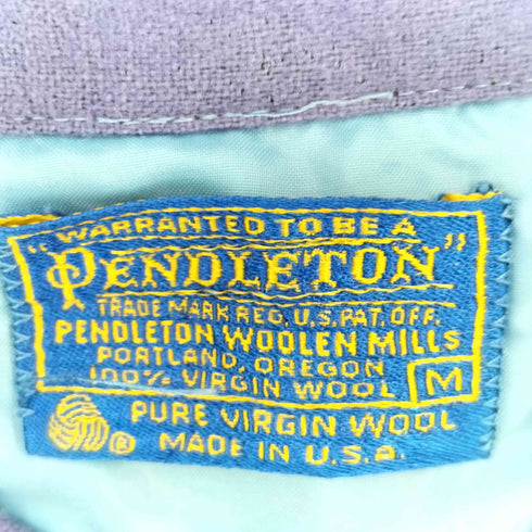 ペンドルトン PENDLETON 70S USA製 単色 ボードシャツ オープンカラーシャツ メンズ import:M