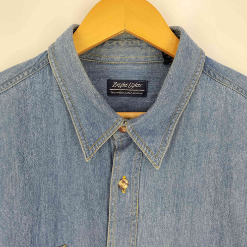 90S~00S 2ポケット デニムレギュラーカラーシャツ メンズ import:XL