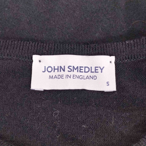 ジョンスメドレー JOHN SMEDLEY ウール 100 クルーネックカーディガン レディース S