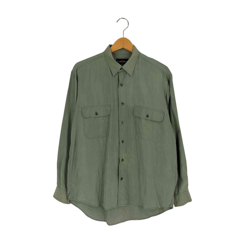 シルク100% レギュラーカラーシャツ メンズ JPN:M