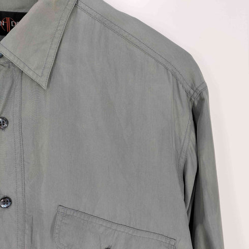 シルク100% レギュラーカラーシャツ メンズ JPN:M