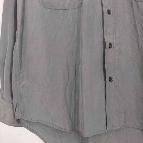 シルク100% レギュラーカラーシャツ メンズ JPN:M