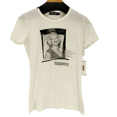 ドルチェアンドガッバーナ DOLCE&GABBANA プリントクルーネックTシャツ レディース 40