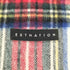 エストネーション ESTNATION タータンチェック 大判 フリンジ ウール マフラー レディース