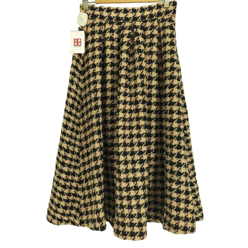 ラトータリテ La Totalite 千鳥格子 ウールスカート レディース