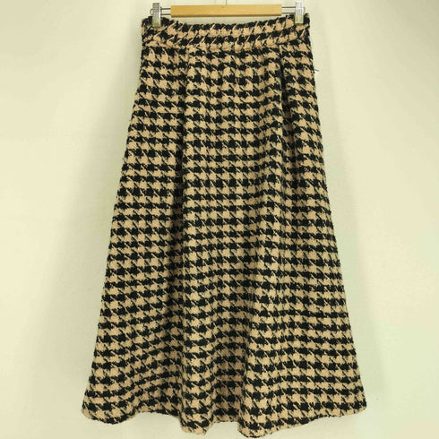 ラトータリテ La Totalite 千鳥格子 ウールスカート レディース