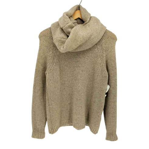 レコパン LES COPAINS イタリア製 モヘア混 クルーネック L/S ニット スヌードセット レディース 42