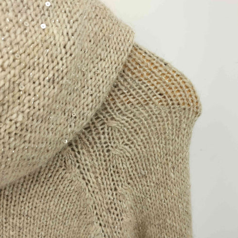 レコパン LES COPAINS イタリア製 モヘア混 クルーネック L/S ニット スヌードセット レディース 42