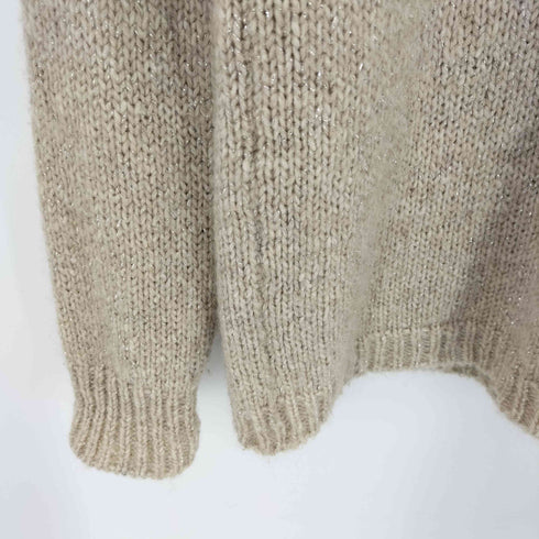 レコパン LES COPAINS イタリア製 モヘア混 クルーネック L/S ニット スヌードセット レディース 42