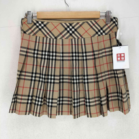 バーバリーブルーレーベル BURBERRY BLUE LABEL ノヴァチェック柄ラップミニスカート レディース 38