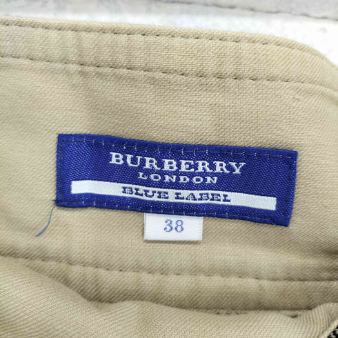 バーバリーブルーレーベル BURBERRY BLUE LABEL ノヴァチェック柄ラップミニスカート レディース 38