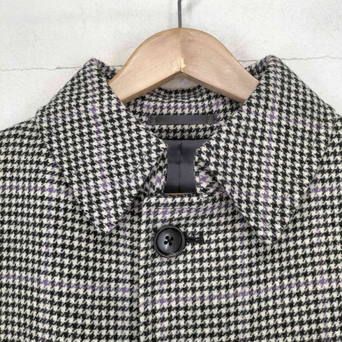 メイルアンドコー MALE & Co. 千鳥格子柄ステンカラーコート メンズ LL