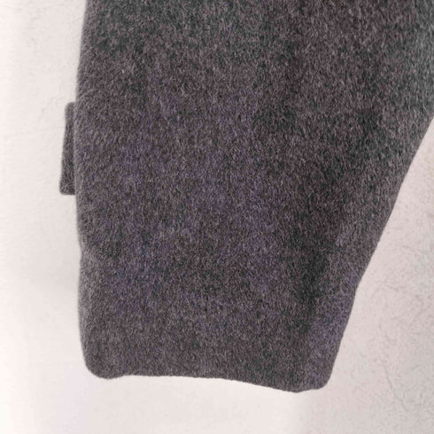 カシミヤ100比翼ステンカラーコート メンズ