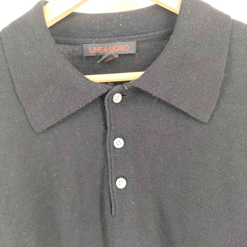 LINEA UOMO ウール ニットポロ メンズ XXL