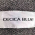 CECICA BLUE ニット切替 ラグラン ジップパーカー レディース JPN:38