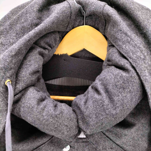 メルシーボークー mercibeaucoup もこもこ襟リブコート レディース 3