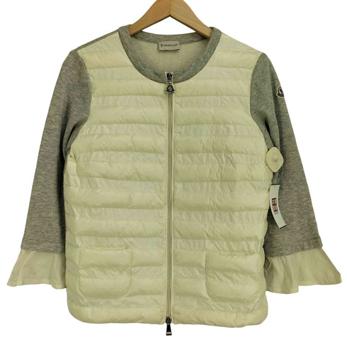 モンクレール MONCLER スウェット切替 ダウンジャケット レディース import:S