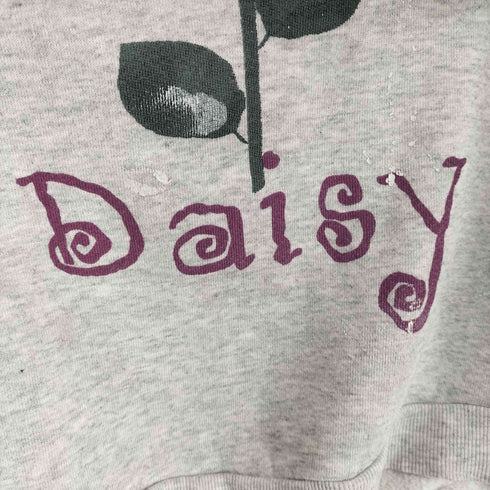Daisy 花 プリント クルーネックスウェット メンズ