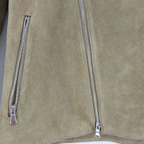 ユナイテッドアローズグリーンレーベルリラクシング UNITED ARROWS green label relaxing ST カウ スエード ダブルライダース / レザー ジャケット メンズ JPN:L