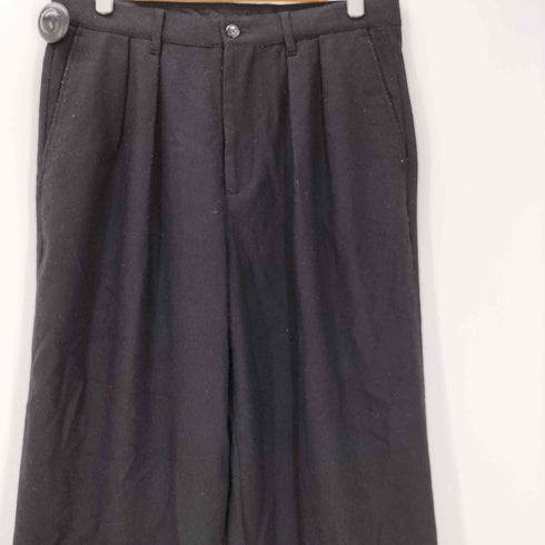 ビームス BEAMS 25AW ワイドストレート フランネル スラックス カシミヤ混 裾ドローコード メンズ JPN:L