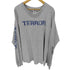 フルーツオブザルーム FRUIT OF THE LOOM HEAVY cotton 00S 2枚タグ 両面 ダメージ プリント L/S ハードコア ロック バンド Tシャツ ロンT メンズ import:XL
