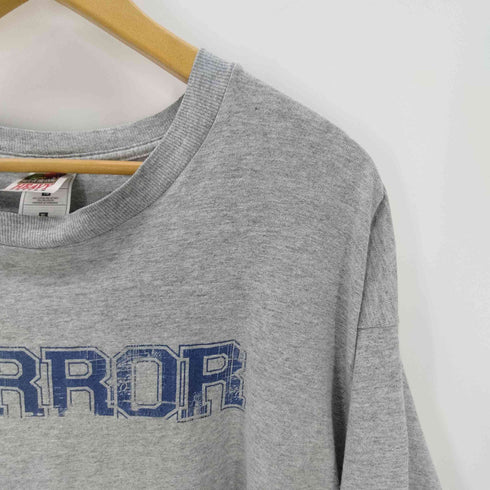 フルーツオブザルーム FRUIT OF THE LOOM HEAVY cotton 00S 2枚タグ 両面 ダメージ プリント L/S ハードコア ロック バンド Tシャツ ロンT メンズ import:XL