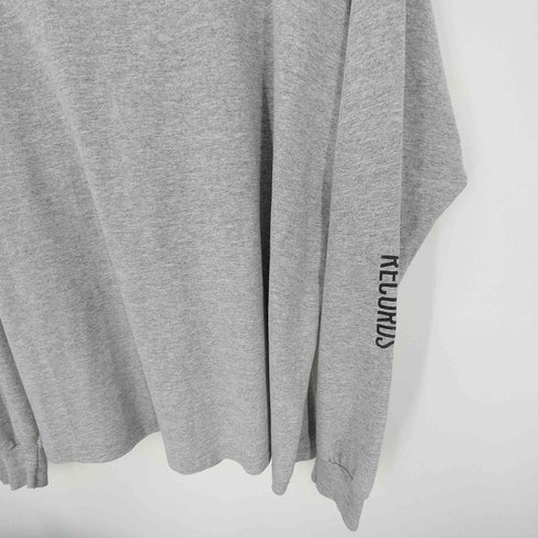 フルーツオブザルーム FRUIT OF THE LOOM HEAVY cotton 00S 2枚タグ 両面 ダメージ プリント L/S ハードコア ロック バンド Tシャツ ロンT メンズ import:XL