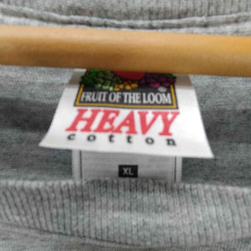 フルーツオブザルーム FRUIT OF THE LOOM HEAVY cotton 00S 2枚タグ 両面 ダメージ プリント L/S ハードコア ロック バンド Tシャツ ロンT メンズ import:XL
