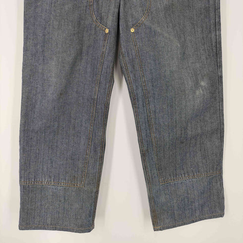 THE ZOO YORK INSTITUTE 00S baggy wide double knee denim 5ポケット ダブルニー バギー デニム パンツ 極太 Y2K メンズ 34