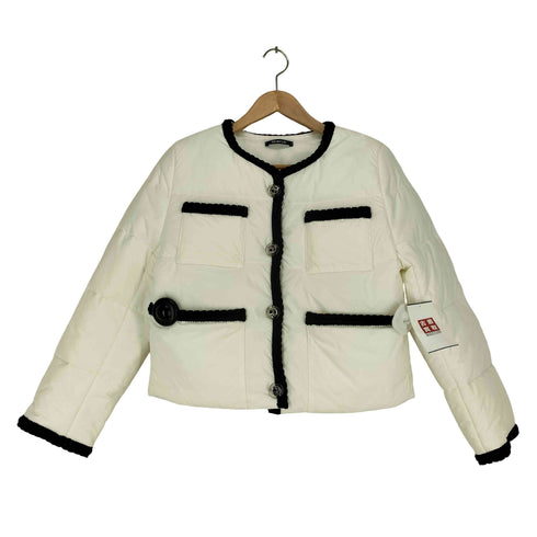 フォクシー FOXEY DAISY LIN for FOXEY ニット切替ノーカラージャケット レディース 38