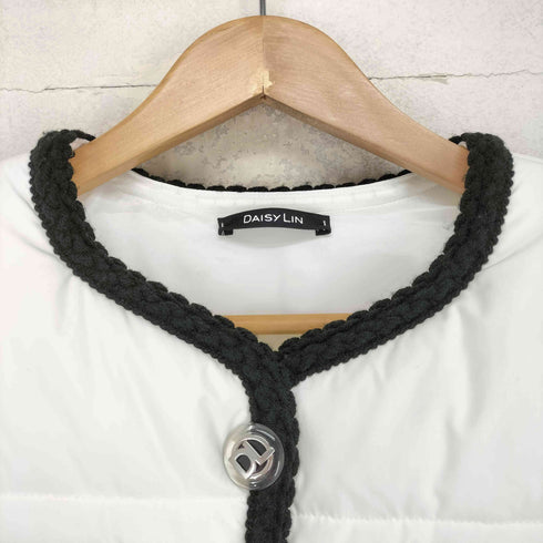 フォクシー FOXEY DAISY LIN for FOXEY ニット切替ノーカラージャケット レディース 38